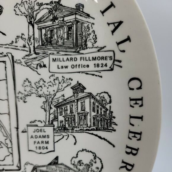 1968 Kettlesprings Kilns Collector Plate The‎ Town of Aurora Sesquicentennial - Picture 4 of 9
